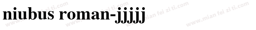 niubus roman字体转换
